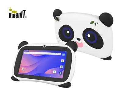 Tablet meanIT për fëmijë K17 Panda Kids, e bardhë/zezë - 1