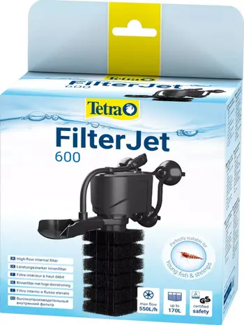 Filtër akuariumi Tetra FilterJet 600, deri 170L, 550 l/orë, i zi