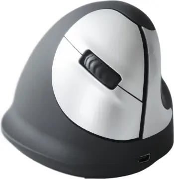 Maus R-GO Tools HE, pa kabllo, i zi/bardhë