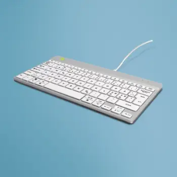 Tastierë R-GO Tools, me kabllo, e bardhë