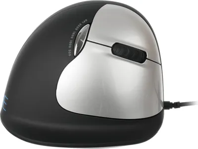 Maus vertikal me kabllo R-Go Tools, i zi - 2