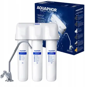Filtër uji nën lavaman Aquaphor Crystal A, 6000L, 2L në minutë, i bardhë