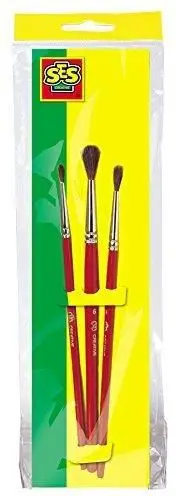 Set furçash pikture SES, 3 copë, shumëngjyrëshe