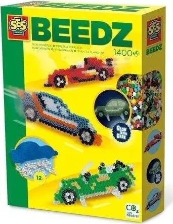 Set rruaza hekuri SES Iron On Beads Car, 1400 rruaza, shumëngjyrëshe