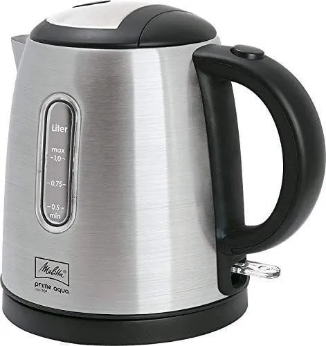 Çajnik elektrik Melitta Prime Aqua mini Top, 1 L, Argjendtë - 1