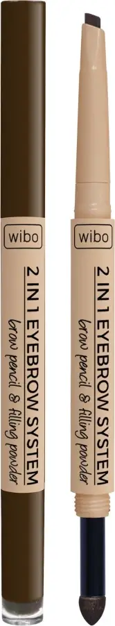 Laps për vetulla Wibo 2in1 Eyebrow System, dy anësh, nuanca 3