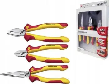 Set pincash izoluese Wiha Z 99 0 09 001 Industrial Electric, 3 copë, ergonomik