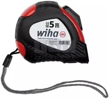 Metër matës Wiha 33251 5000 X 19, 5 m, sistem auto lock, i verdhë