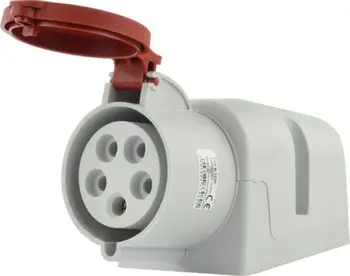 Prizë fikse industriale Pawbol B.1038, 32A 5P 400V, IP44, e kuqe