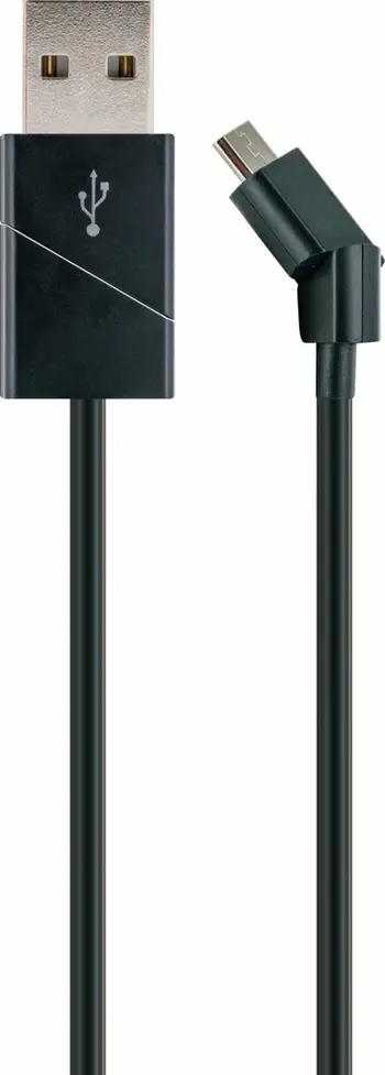 Kabllo USB Schwaiger LKW120M533, USB A në microUSB, 1.2 m, e zezë