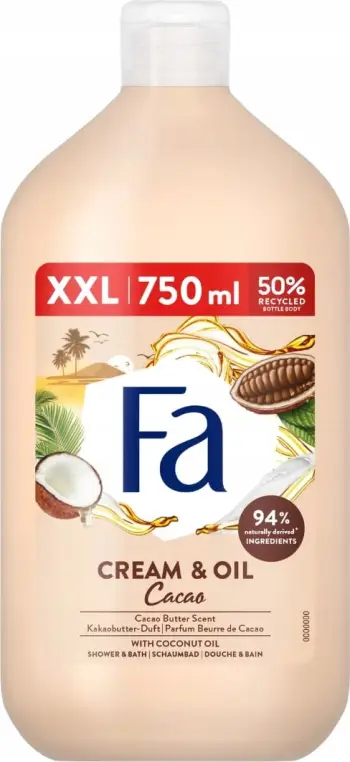Xhel dushi Fa Creamy Cacao Butter Coco Oil, 750ml