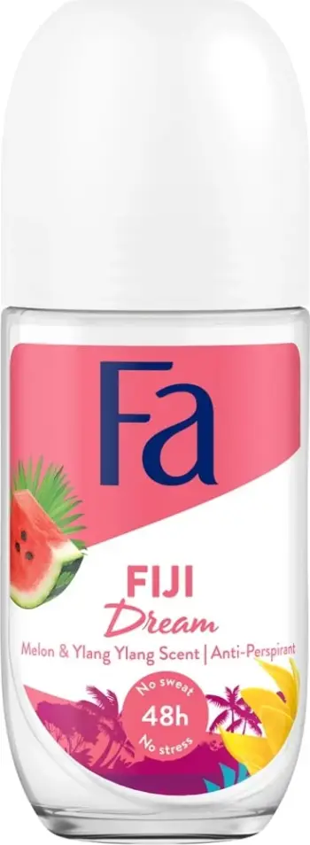 Antiperspirant roll-on për femra Fa Fiji Dream me aromë shalqi dhe ylang-ylang, 50ml