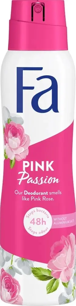 Deodorant spraj për femra Fa Pink Passion me aromë trëndafili, 150ml