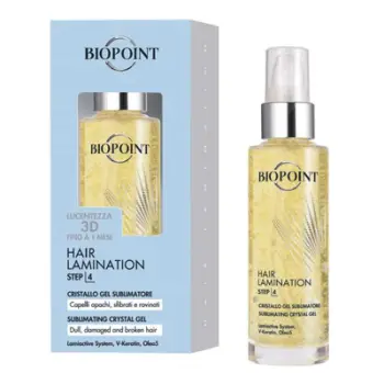 Xhel për flokë Biopoint Hair Lamination Step4, Lamiactive System, V-Keratin, Oleo5, 50 ml
