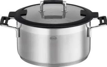 Tengere e thellë Roesle Silence Pro, 24 cm, çelik inox, argjendtë