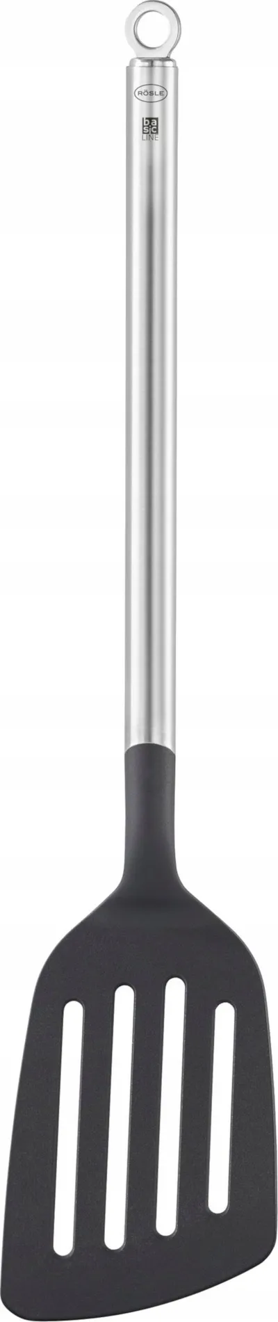 Shpatull kuzhine Roesle Basic Line, 34cm, çelik inox, e zezë - 1