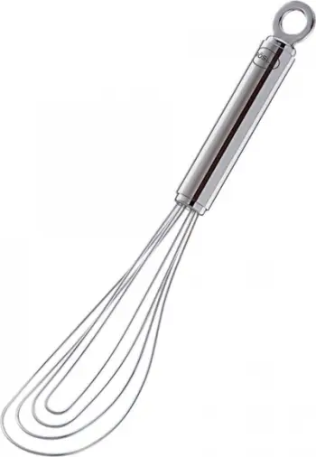 Tel rrahës i sheshtë Rösle Flat Whisk, 22cm, çelik inox, argjendtë
