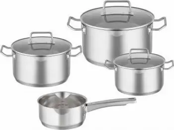 Set tenxheresh Roesle EXPERTISO, 4 pjesë, çelik inox, i argjendtë