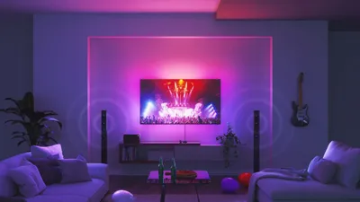 Set ndriçues LED Nanoleaf 4D, Screen Mirror, 5.2 m, për TV deri 85" - 3