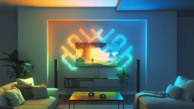 Set ndriçues LED Nanoleaf 4D, Screen Mirror, 5.2 m, për TV deri 85" - 4
