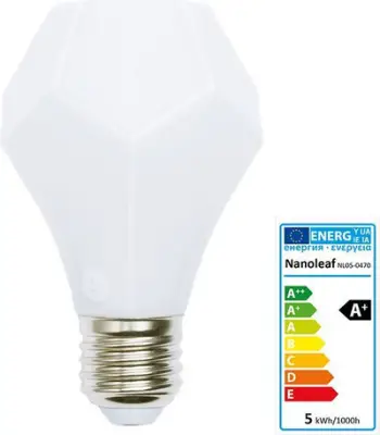Poç elektrik Nanoleaf (NL05-0470FD240E27-2700K), LED, 5W, i bardhë