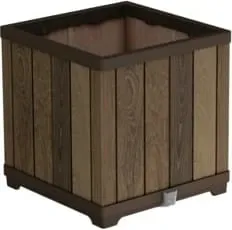 Saksi kopshti Keter Donica, 45.5cm, material technopolymer, ngjyrë walnut - 1