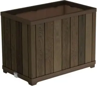 Vazo kopshti KETER 261035, teknopolimer, walnut, 455x455x455mm
