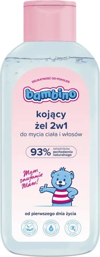 Shampo & xhel qetësues për fëmijë Bambino, 2 në 1, 400 ml