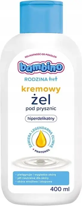 Xhel dushi kremoz hipoalergjik për familje Bambino, 400ml