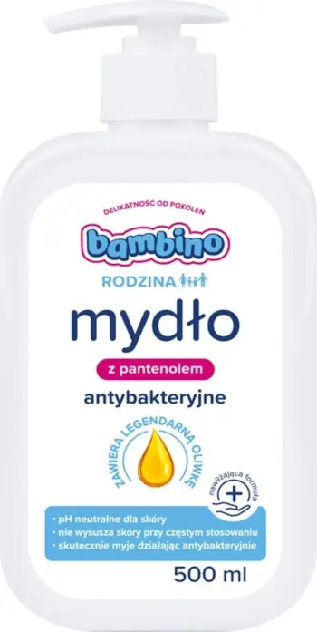 Sapun i lëngshëm antibakterial për duar Bambino Family 500ml