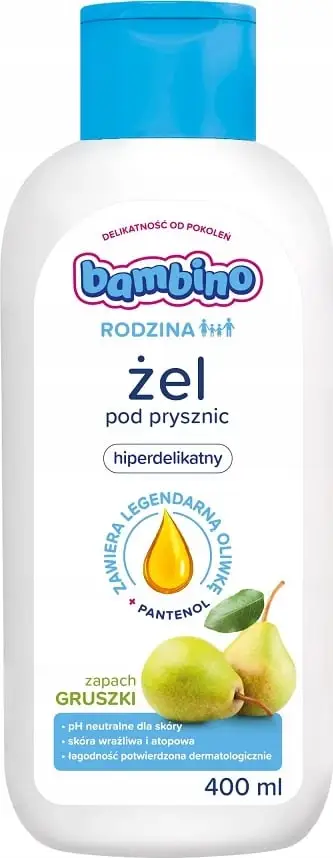 Xhel dushi Bambino Family Hyperdelicate, aromë dardhe, 400ml
