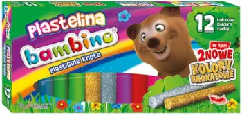 Plastelinë Bambino, 12 ngjyra