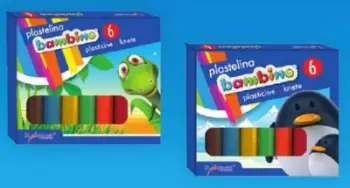 Plastelinë për fëmijë Bambino, shumëngjyrëshe