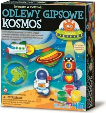 Set kreativ 4M Plaster Casts Space, figura gipsi, temë hapësinore, shumëngjyrëshe