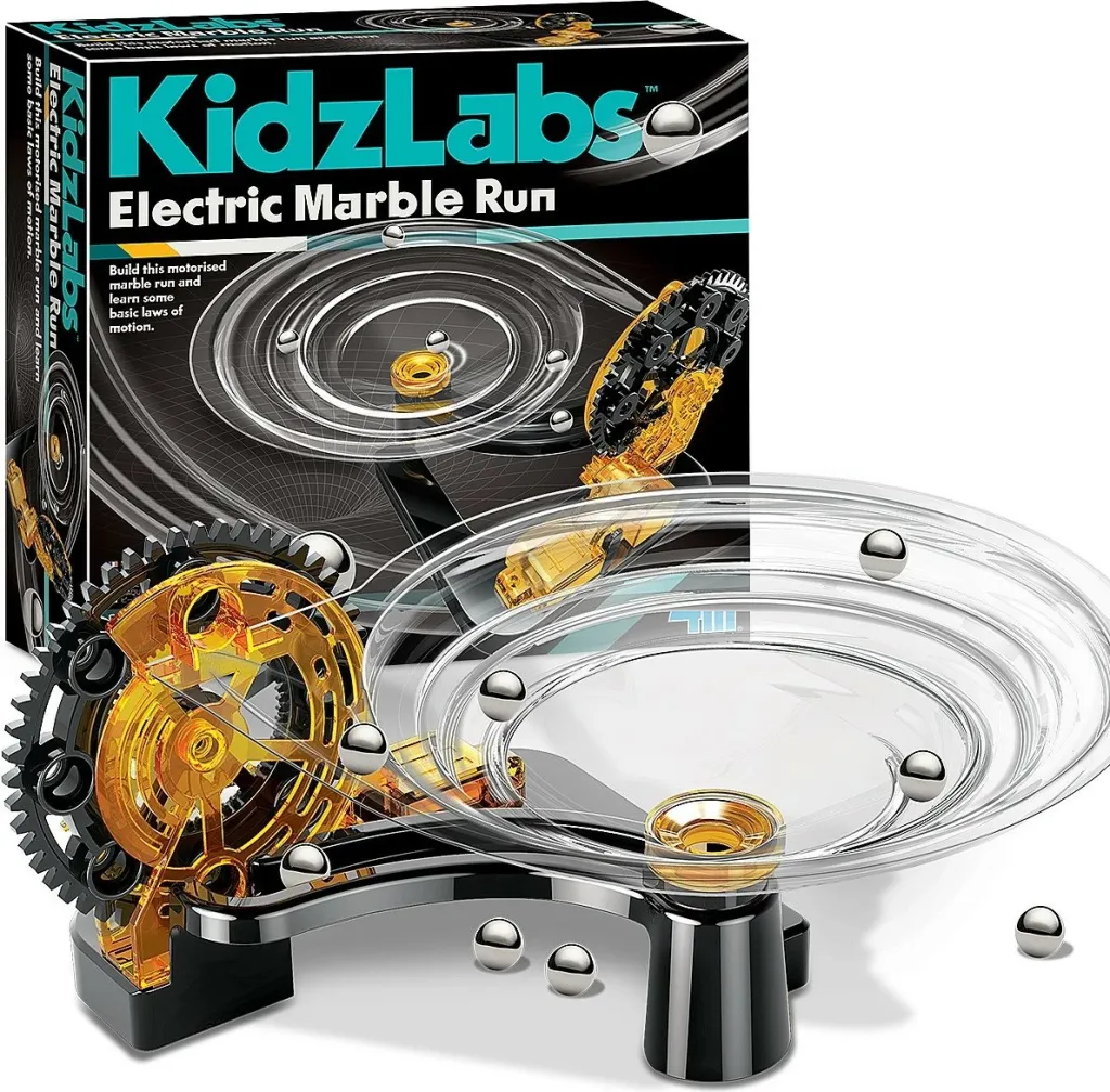 Lodër edukative Kidzlabs Electric Marble Run, pistë mermeri elektrike, për fëmijë - 1