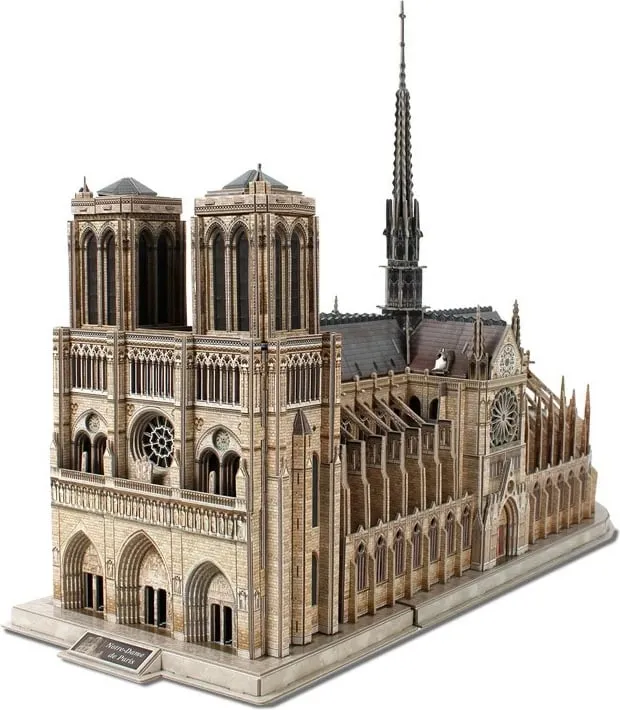 Puzzle Cubicfun Katedralja Notre Dame, 8+ - 8