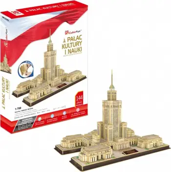 Puzzle Cubicfun Palace of Culture and Science 20224, 144 pjesë, bezhë