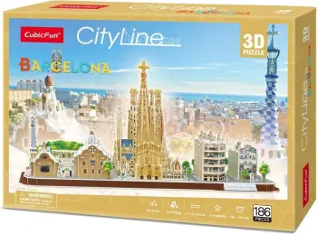 Puzzle 3D Cubicfun, 186 pjesë, shumëngjyrësh