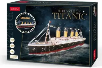 Puzzle LED Titanic, 3D, 246 copë