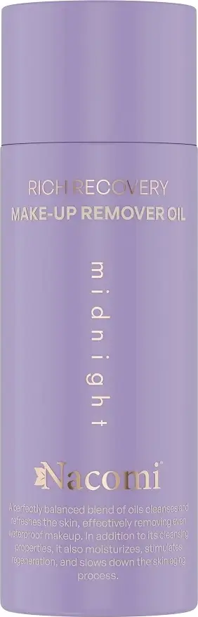 Vaj pastrues fytyre Nacomi Rich Recovery Cleansing Oil Midnight, 100ml