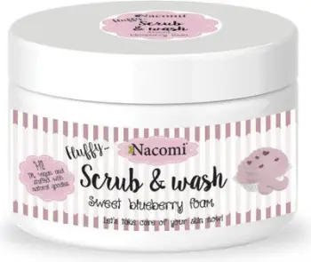 Shkumë peeling për trup Nacomi Scrub & Wash boronicë për femra 180ml