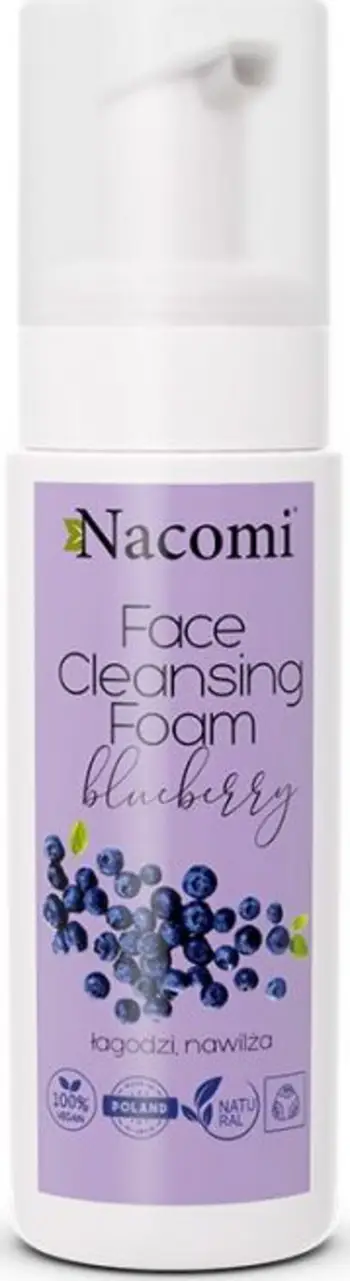 Shkumë pastruese për fytyrë Nacomi Blueberry Face Cleansing Foam për femra, 150ml