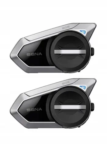 Interkom për motoçikleta Sena 50S Dual, Mesh 2.0, Harman Kardon, i zi