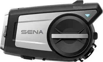 Interkom për motoçikletë Sena 50C, 4K kamerë, Mesh 2.0, i zi/argjendtë