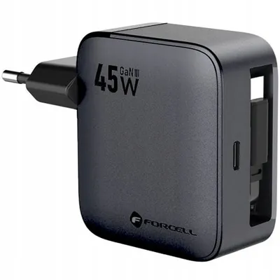 Karikues muri Forcell GaN III, 45W, USB C me kabllo USB C, i zi - 2