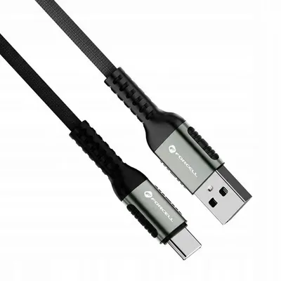 Kabllo USB Forcell F-ENERGY C256, USB A në USB C, 0.25m, 66W, e zezë - 4