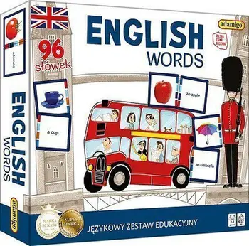 Set edukativ Adamigo English Words, mësim i fjalëve bazë, shumëngjyrësh