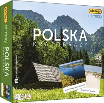 Loja memory Adamigo Gra Memory Poland Landscapes, 48 pllaka, për fëmijë 5+