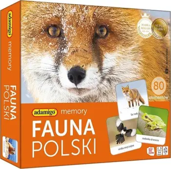 Loja me memorie Adamigo Polish Fauna, edukative, me karta