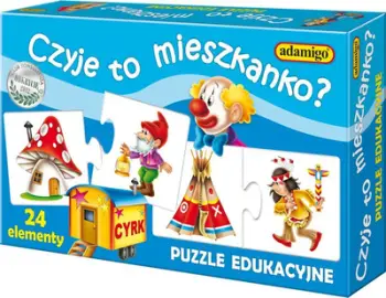 Puzzle Adamigo Whose apartment is this?, 24 elemente